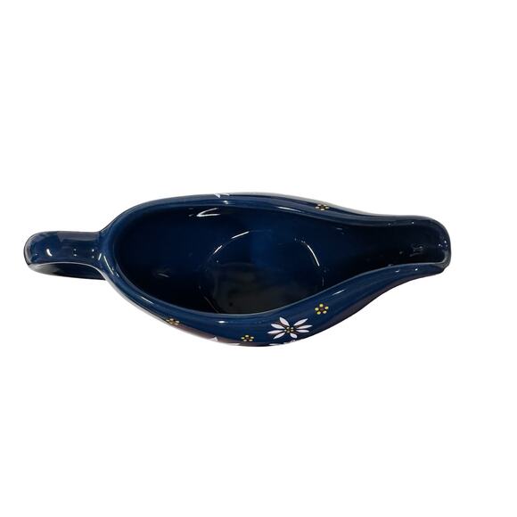 Temp-tations by Tara Classic Electric Gravy Boat w/Warmer Blue/Navy Excellent! - Picture 5 of 8